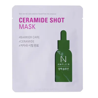 Ample:N Ceramide Shot Mask (Odbudowująca maska do twarzy w płachcie)