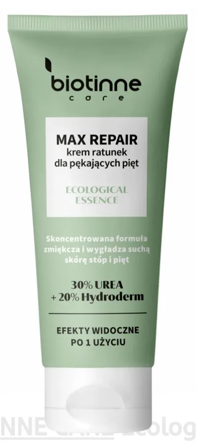 Biotinne Care Eccological Essence, Max Repair, Krem ratunek dla pękających pięt
