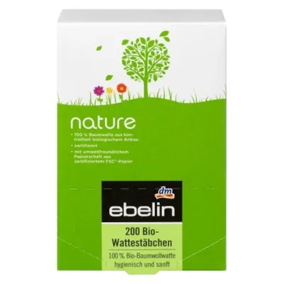 Ebelin Nature, Bio Cotton Buds (Patyczki kosmetyczne Bio)
