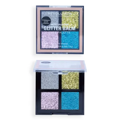 Revolution Beauty (Makeup Revolution) Artist Collection, Glitter Balm Face Palette (Paleta brokatowych balsamów)