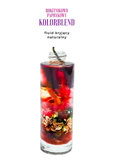 Trawiaste Kolorblend, Naturalny kryjący fluid rokitnikowo-paprykowy
