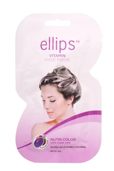 Ellips Nutri Color with Triple Care, Vitamin Hair Mask (Blask koloru, Maska do włosów)