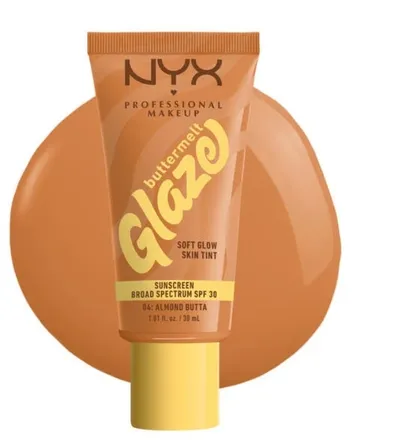 NYX Professional Makeup Buttermelt, Glaze Soft Glow Skin Tint SPF30 (Rozświetlający lekki krem koloryzujący do twarzy z SPF30)