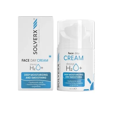 Solverx Deep H2O+, Face Day Cream (Nawilżający krem do twarzy na dzień)