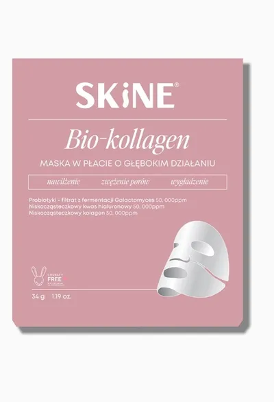 Skine Bio-kollagen, Maska w płachcie o głębokim działaniu
