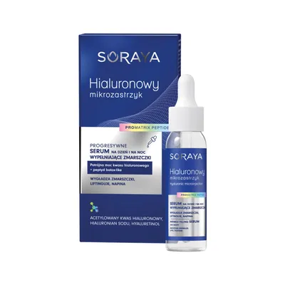 Soraya Hialuronowy Mikrozastrzyk, Progresywne serum na dzień i na noc wypełniające zmarszczki