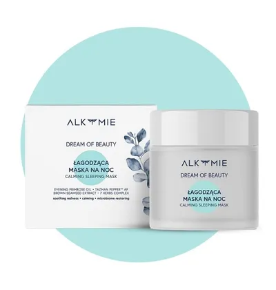 Alkmie Dream of Beauty, Calming Sleeping Mask (Łagodząca maska na noc)