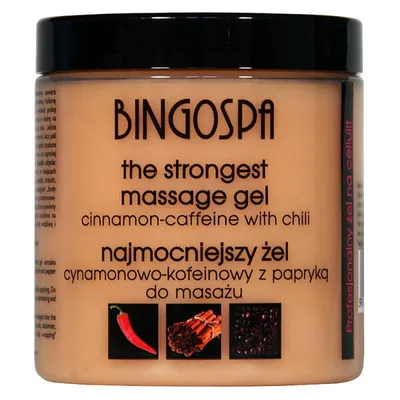 BingoSpa The Strongest Massage Gel (Najmocniejszy koncentrat wyszczuplający cynamonowo-kofeinowy z papryką)