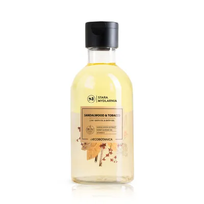 Stara Mydlarnia Sandalwood & Tobacco, Bath & Shower Oil (Dwufazowy olejek do kąpieli i pod prysznic)