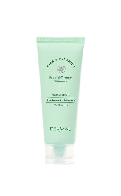 Dermal Korea Cica & Ceramide, Brightening & Wrinkle Care Facial Cream (Krem ceramidowy do twarzy z wąkrotą azjatycką)