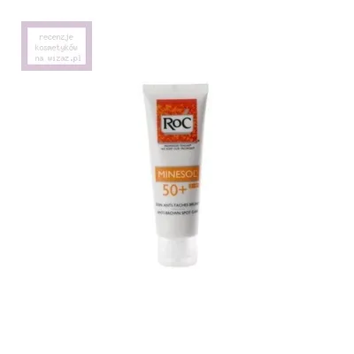 RoC Minesol, SPF 50+ Anti-Brown Spot Care (Krem przeciw fotostarzeniu się skóry i powstawaniu brązowych plam)