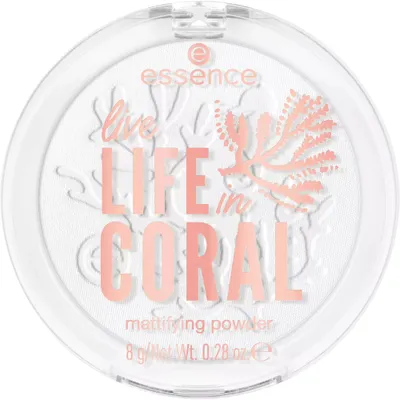 Essence Live Life in Coral, Mattifying Powder (Puder matujący)