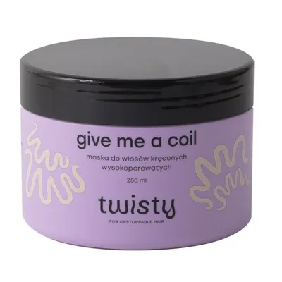 Twisty Give Me A Coil, Maska do włosów kręconych wysokoporowatych