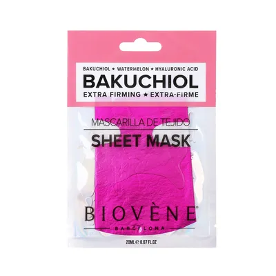 Biovene Barcelona Bakuchiol, Extra Firming Sheet Mask (Ujędrniająca maska do twarzy w płachcie)