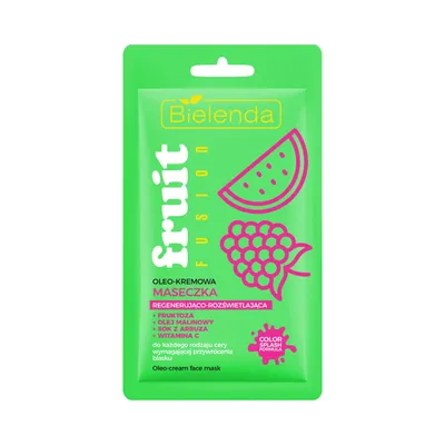 Bielenda Fruit Fusion, Oleo-kremowa maseczka regenerująco-rozświetlająca