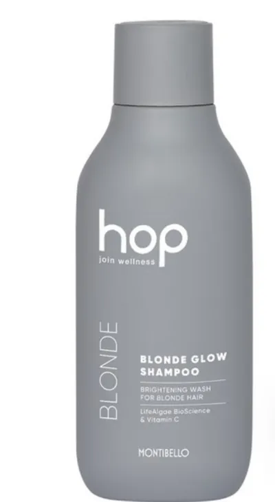 Montibello HOP Blonde Glow Shampoo szampon rozjaśniający do włosów blond lub farbowanych (Szampon rozjaśniający do włosów blond lub farbowanych)