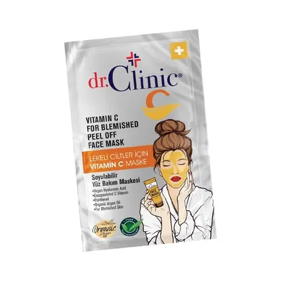 Dr. Clinic Vitamin C, Peel Off Face Mask (Rozjaśniająca maseczka do twarzy z witaminą C)