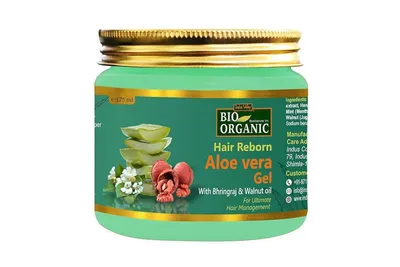 Indus Valley Bio Organic, Hair Reborn Aloe Vera Gel (Odbudowujący żel aloesowy do włosów)