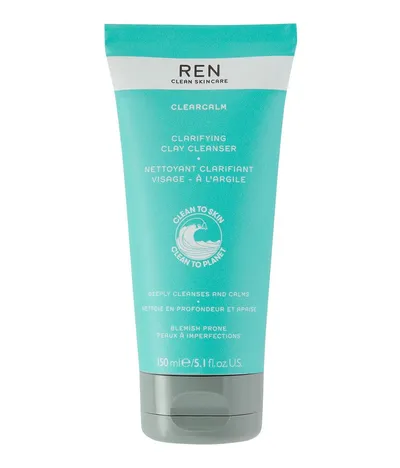 REN ClearCalm 3, Clarifying Clay Cleanser (Oczyszczający żel antybakteryjny na bazie glinki francuskiej)