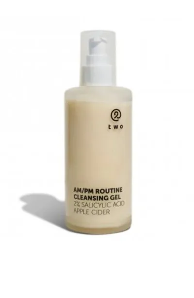 Two Cosmetics AM/PM Routine, 2% Salicilid Acid & Apple Cider, Cleansing Gel (Żel oczyszczający do twarzy z kwasem salicylowym 2%)