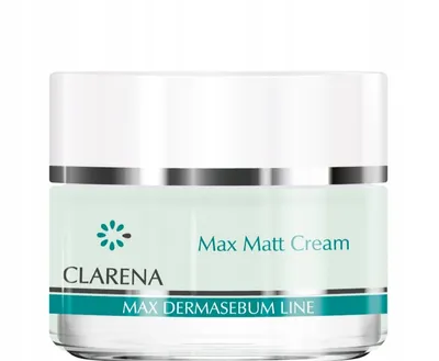Clarena Max Dermasebum Line, Max Matt Cream (Matujący krem na dzień)