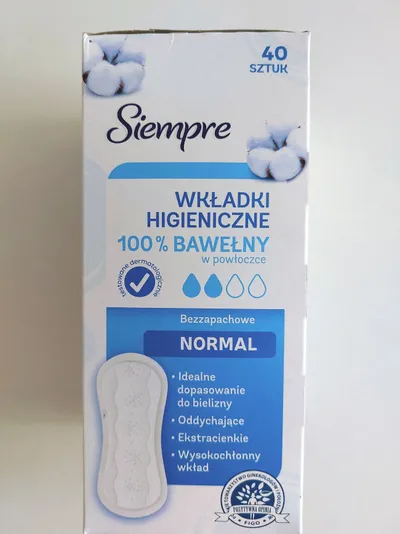 Siempre Normal, Bezzapachowe wkładki higieniczne