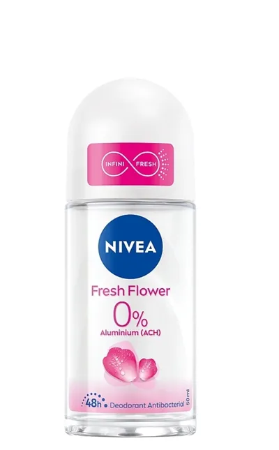 Nivea Nivea Fresh Flower, 48H Deodorant Roll-on (Dezodorant w kulce z ekstraktem z osadów morskich)