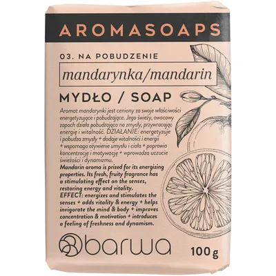 Barwa Mandarynka, Aromaterapeutyczne mydło do rąk w kostce