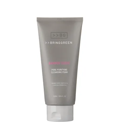 Bring Green Bamboo Charcoal Pore Purifying Cleansing Foam (Pianka do oczyszczania twarzy z węglem aktywnym)