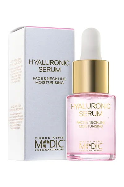Pierre Rene Medic, Face & Neckline Moisturising  Hyaluronic Serum (Nawilżające serum z kwasem hialuronowym)