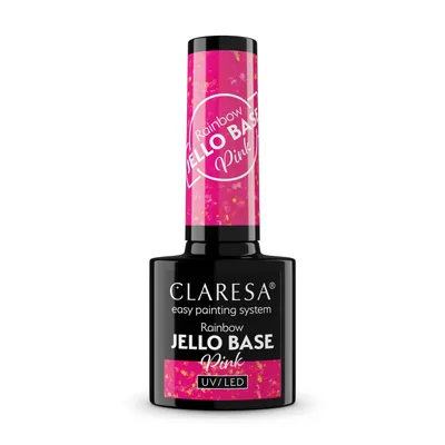 Claresa Easy Painting System, Rainbow Jello Base (Hybrydowa baza do paznokci)