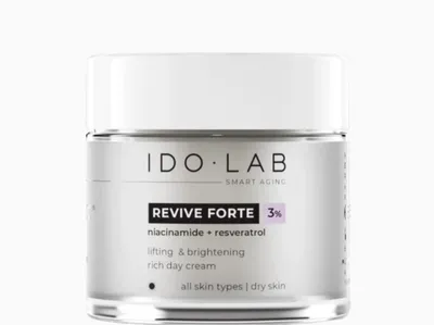Idolab Revive Forte, Niaciniamide & Resveratrol 3%, Liftening & Brightening Rich Day Cream (Liftingująco-rozjaśniający krem do twarzy na dzień)