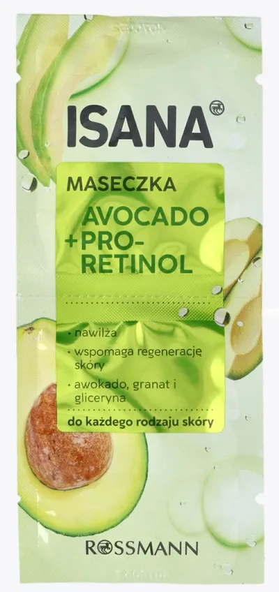 Isana Avocado+Pro Retinol Maske (Maseczka z retinolem do każdego rodzaju skóry)