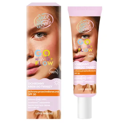FaceBoom Go With The Flow, Ochronny krem do twarzy SPF 50