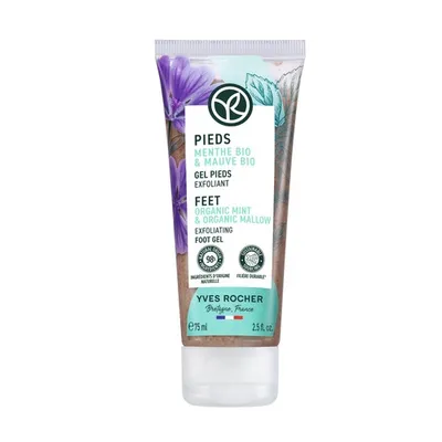 Yves Rocher Organic Mint & Organic Mallow, Feet Exfoliant (Organiczna Mięta i Malwa, Peeling do stóp)