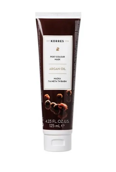 Korres Argan Oil, Post-Colour Mask (Olej Arganowy, Maska do włosów farbowanych)