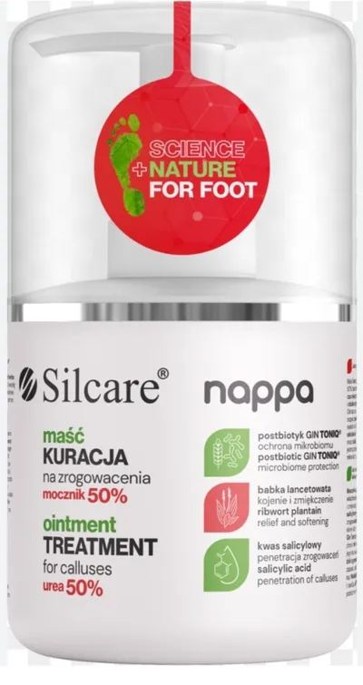Silcare Nappa, Mocznik 50%, Maść-kuracja na zrogowacenia