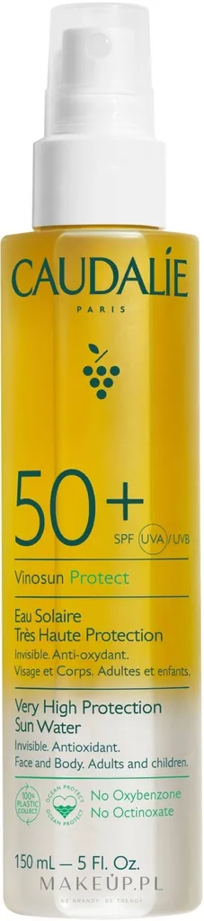 Caudalie Vinosun Protect Eau Solaire SPF50+ (Woda ochronna do twarzy SPF50+)