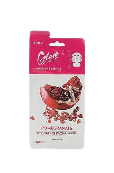 Glam of Sweden Pomegranate, Hydrating Facial Mask (Granat, Żelowa maska do twarzy)