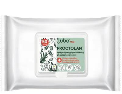 Luba Med Proctolan, Nawilżony papier toaletowy