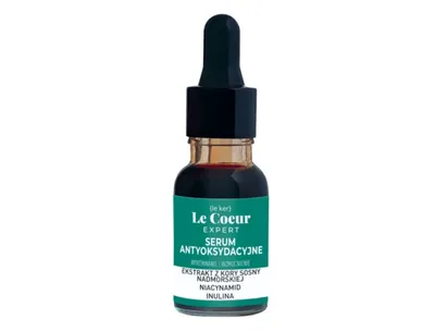 Le Coeur Serum do twarzy z ekstraktem z kory sosny nadmorskiej, niacynamidem i inuliną