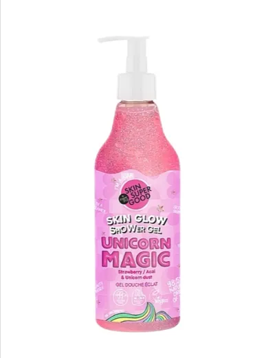 Planeta Organica Skin Super Good, Unicorn Magic, Skin Glow Shower Gel (Brokatowy żel pod prysznic)
