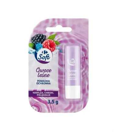 Carrefour Soft, Owoce Leśne, Nawilżająca pomadka do ust