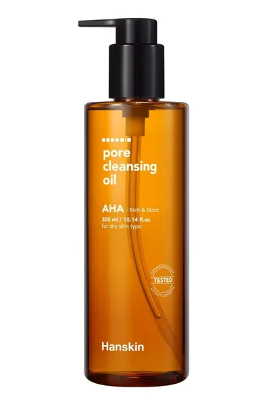 Hanskin AHA Pore Cleansing Oil (Olejek oczyszczający do demakijażu z kwasami AHA)