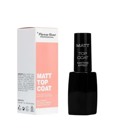 Pierre Rene Matt Top Coat (Matowy top do paznokci)