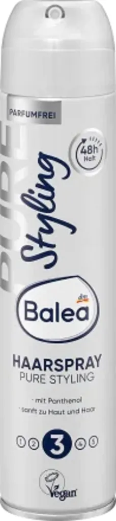 Balea Pure Styling, Hair Spray (Lakier do włosów)