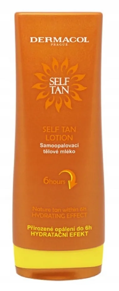 Dermacol Self Tan, Self Tan Lotion (Czekolada & Pomarańcze, Nawilżające samoopalające mleczko do ciała)