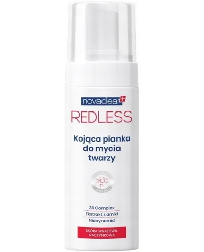Novaclear Redless, Kojąca pianka do mycia twarzy