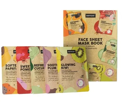 Sence Collection Planet Love, Sheet Mask Book (Zestaw maseczek w płachcie do twarzy)