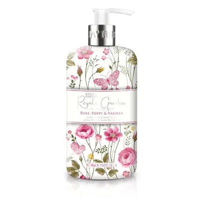 Baylis & Harding Royale Garden, Rose, Poppy & Vanilla, Moisturizing Hand Wash (Róża, Mak i Wanilia, Nawilżające mydło w płynie)